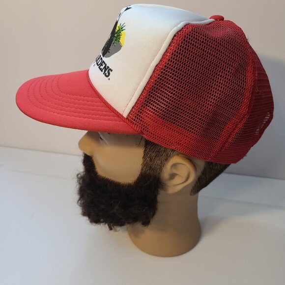 Vintage 90s Trucker Hat Busch Gardens Tampa Screen Printed Mesh Adjustable Hat - Picture 3 of 8